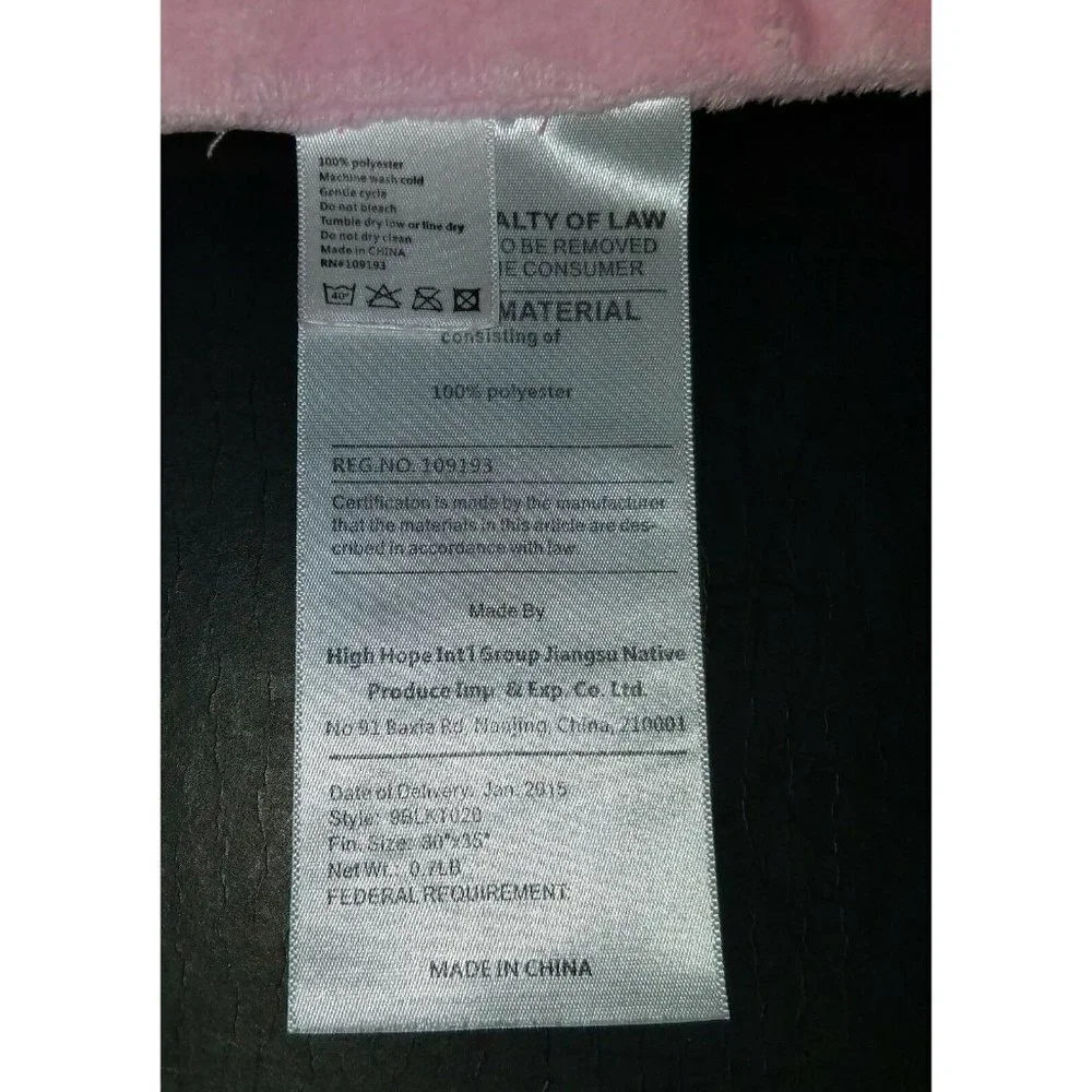 RN 109193 Solid Pink Minky Dots Fleece Security Blanket Lovey 30